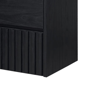 Sherwin Slat Modern Coastal 2-Drawer Wall Mounted Bath Vanity Cabinet Only (Sink Basin Not Included) - JONATHAN Y